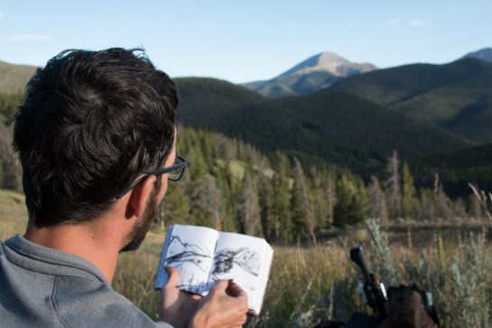 We came up on so many great views but it was easy to choose when to sketch. You just know.